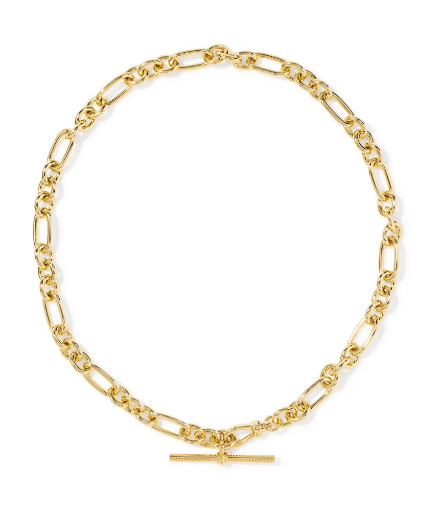 Embry Link Chain Necklace Gold Metal