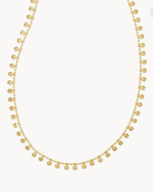 Ivy Chain Necklace Gold Metal
