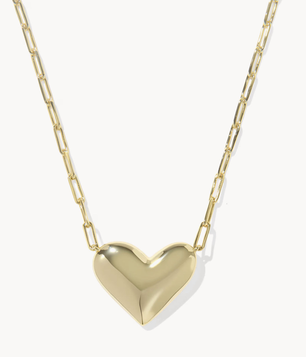 Ari Heart Statement Necklace Ivory MOP