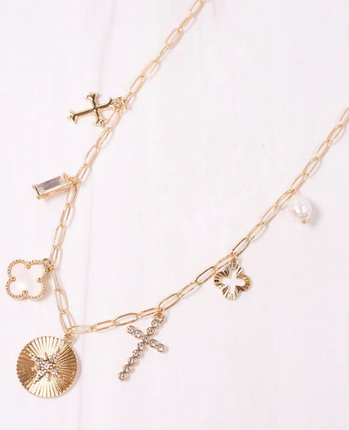 Loughlin Charm Necklace GOLD