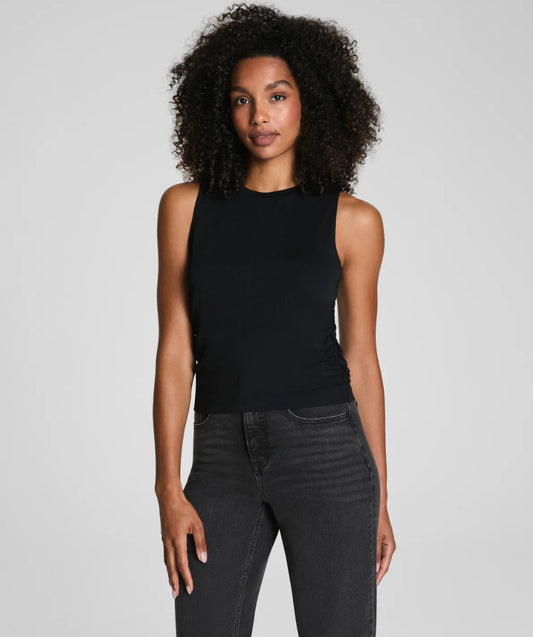 Sleek Jersey Ruched Tank
