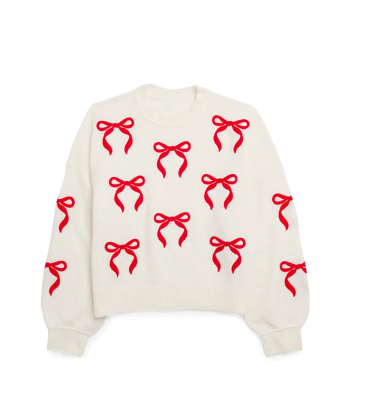 Ivory Bow Sweater