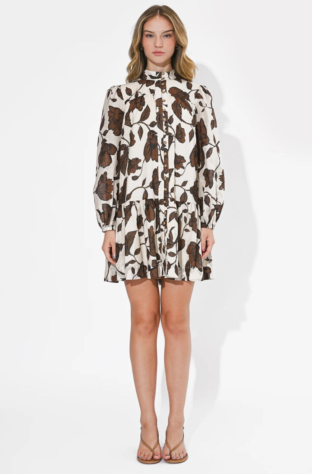 Sharon Long Sleeve Cotton Dress