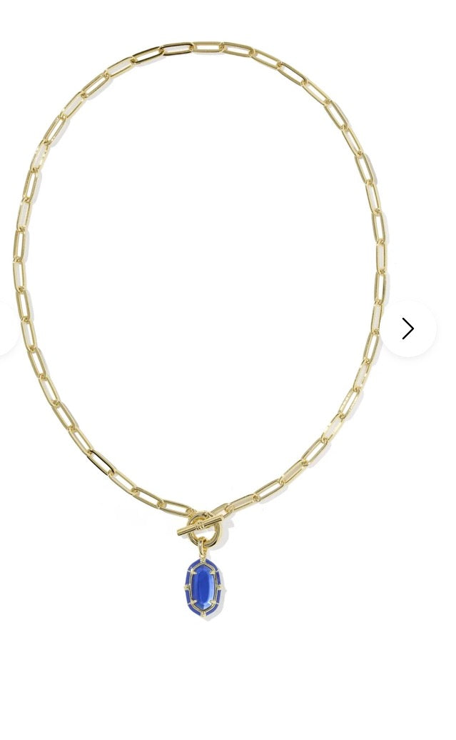 Elisa Enamel Link Chain Necklace