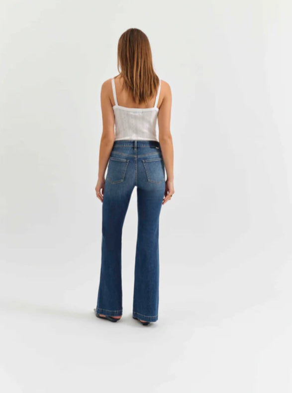The Heart Breaker Mid Rise Flare In Influencer