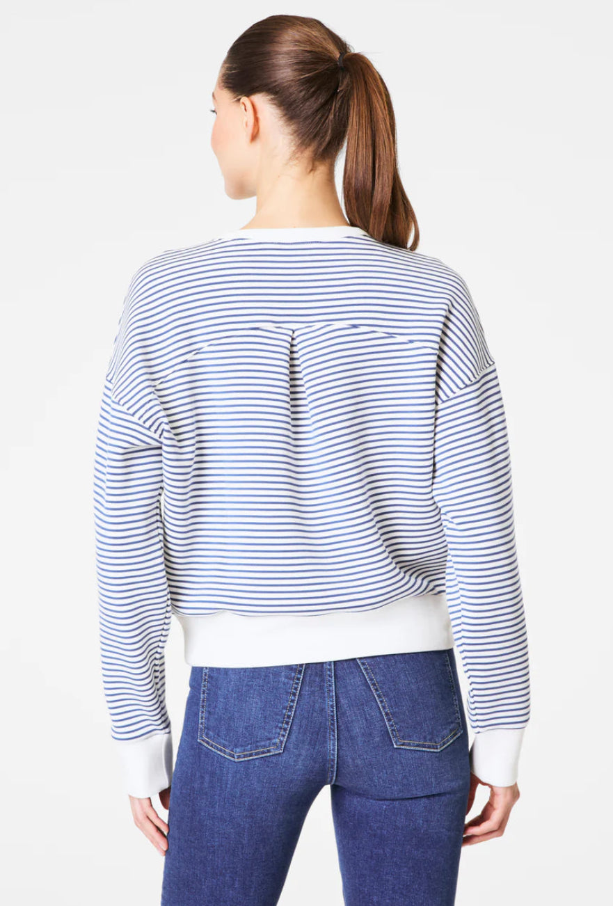 Spanx AirEssentials Striped Crewneck