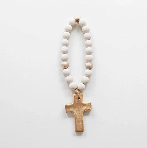 Bitty White Cross (7.5”)