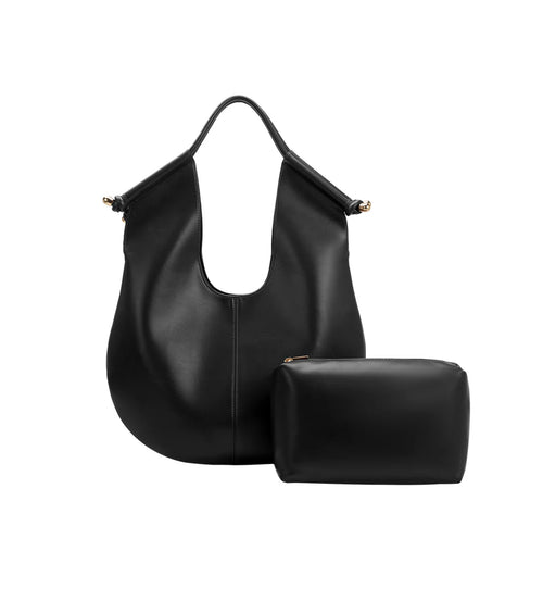 Tracy Black Recycled Vegan Shoulder Bag