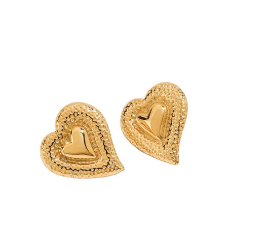 Golden Devotion Studs