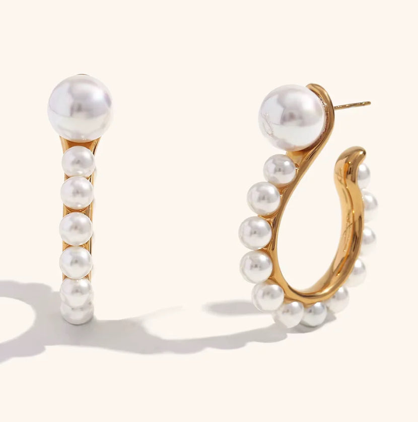 Cascade Pearl Hoop