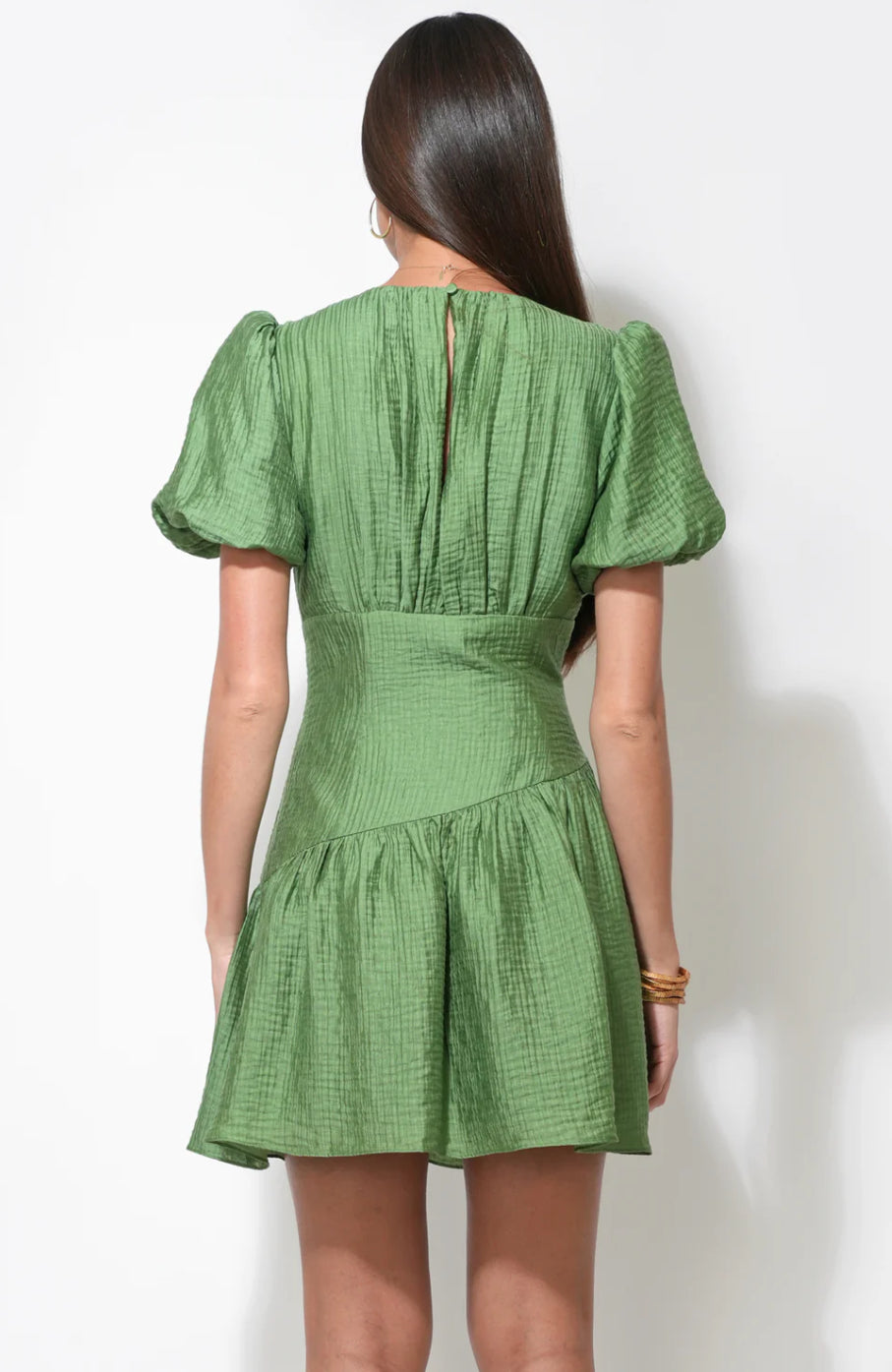 Maren Asymmetric Waistband Mini Dress