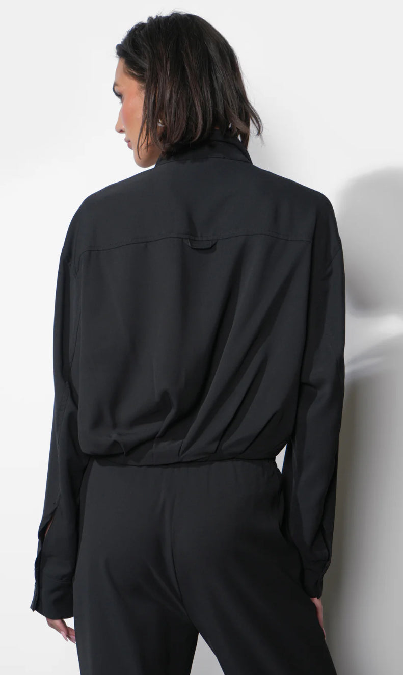 Ina Button Up Cropped Shirt