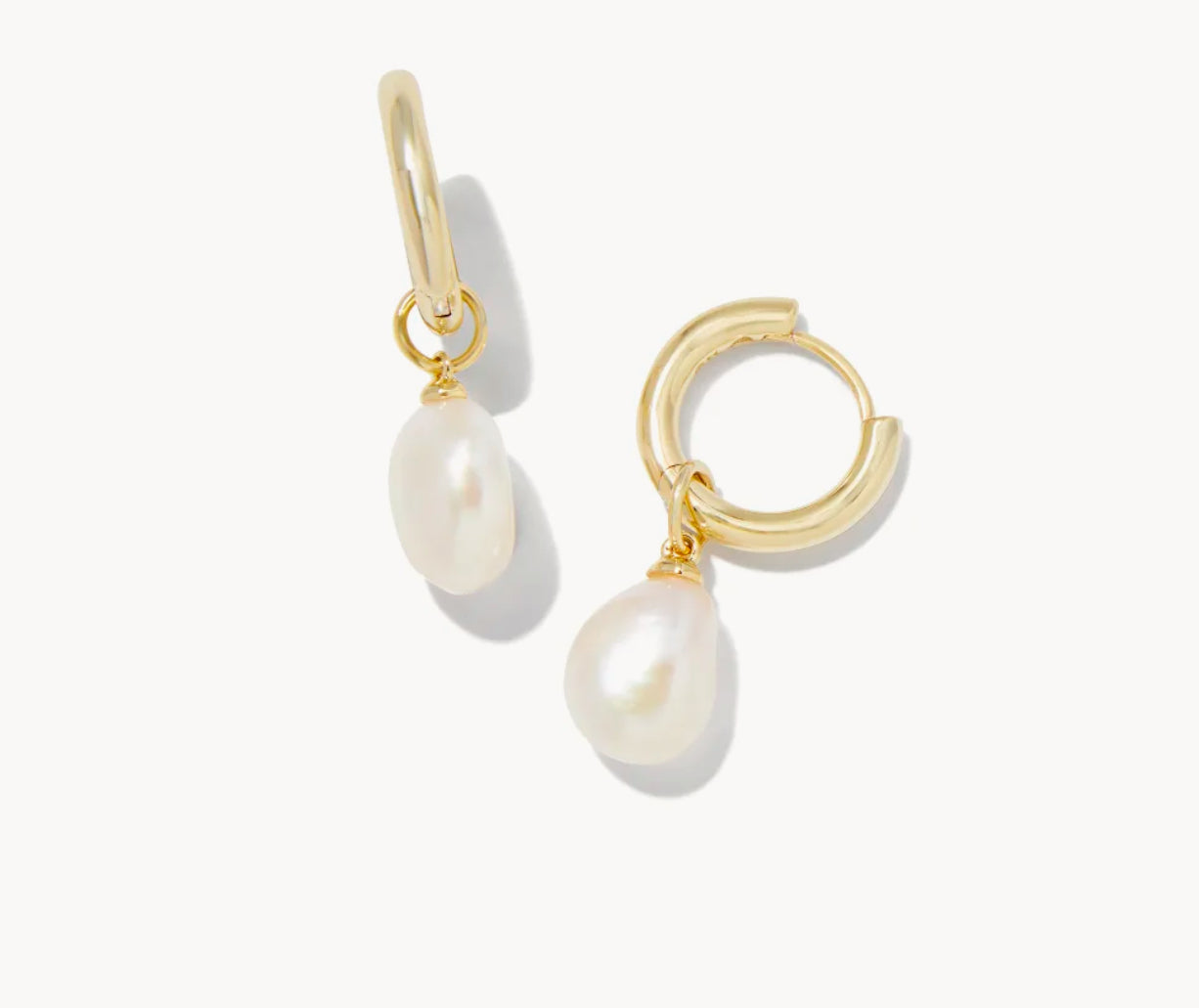 Willa Pearl Huggie Earrings