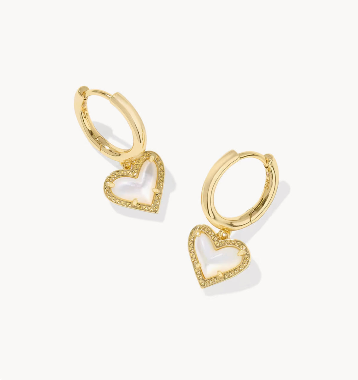 Ari Heart Gold Huggie Earrings