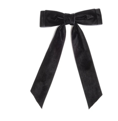 Velvet Bow Clip