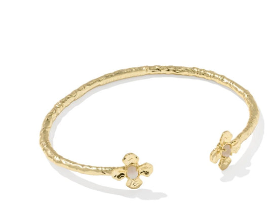LeAnne Cuff Bracelet Natural Gold MOP
