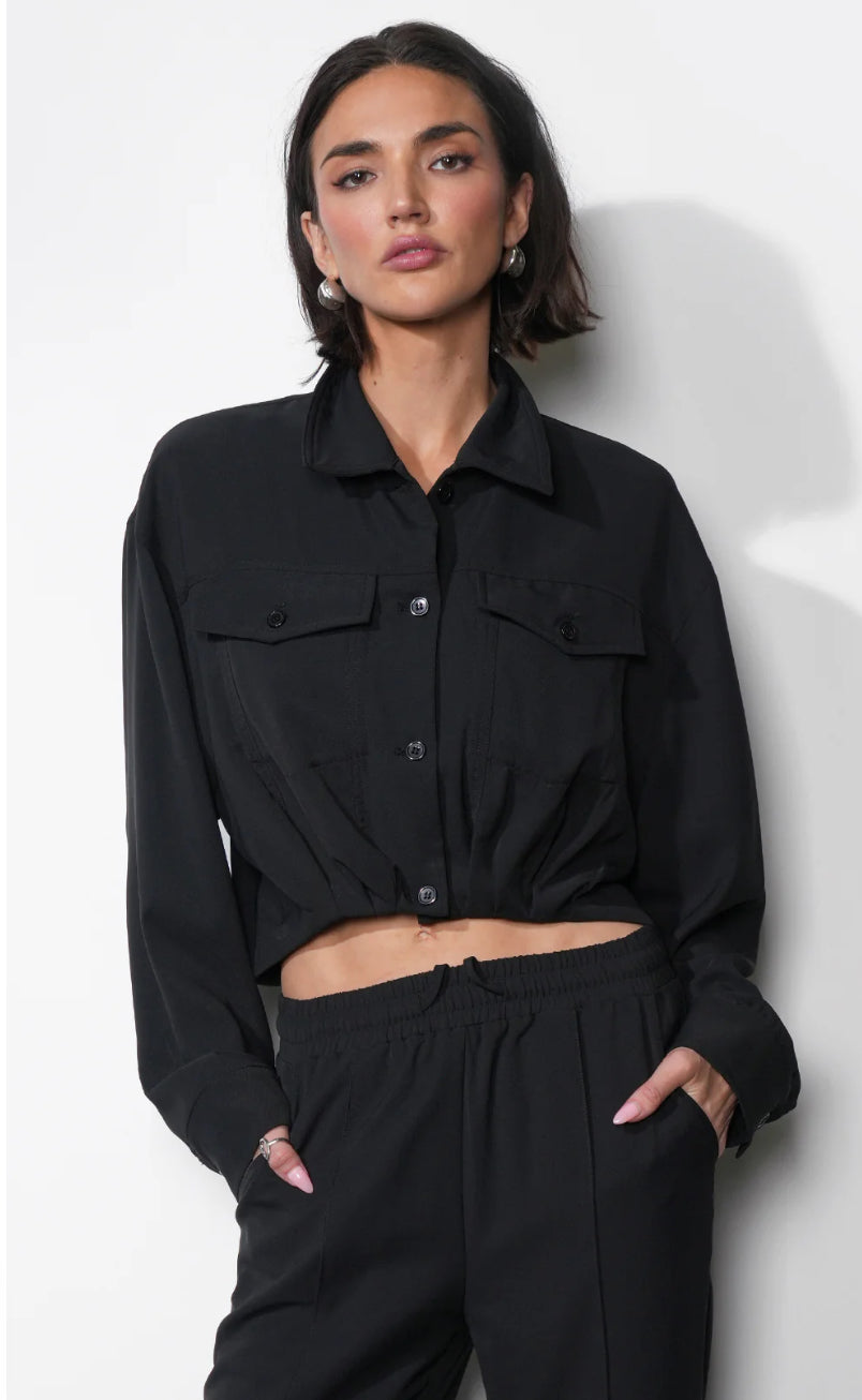 Ina Button Up Cropped Shirt