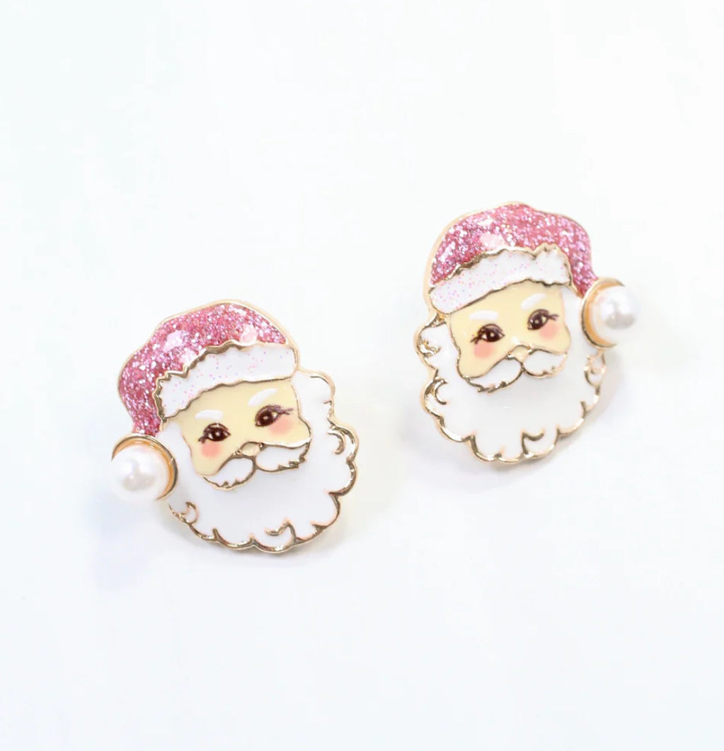 I Believe Santa Earring Pink