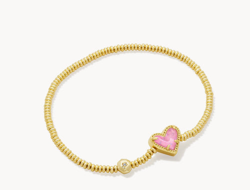 Ari Heart Gold Stretch Bracelet