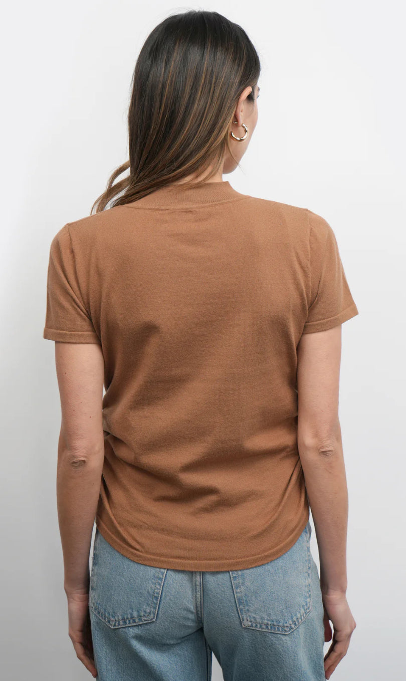 Darcy Ruched Sides Knit Top