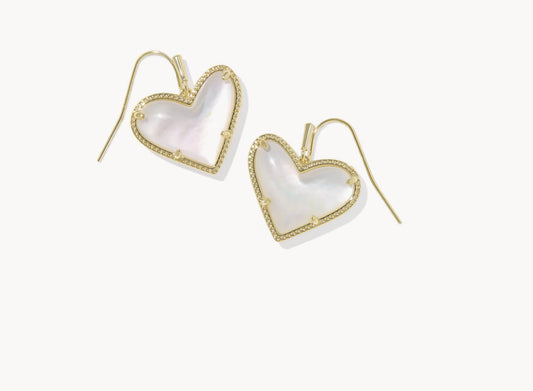 Ari Heart Statement Drop Earrings