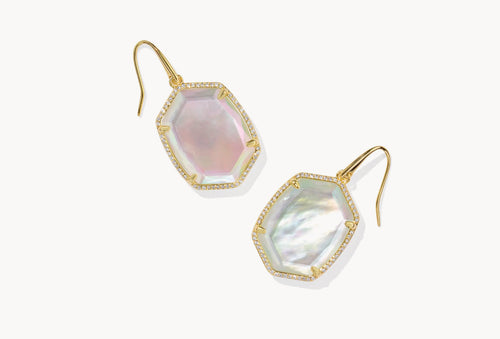 Daphne Pave Frame Earrings