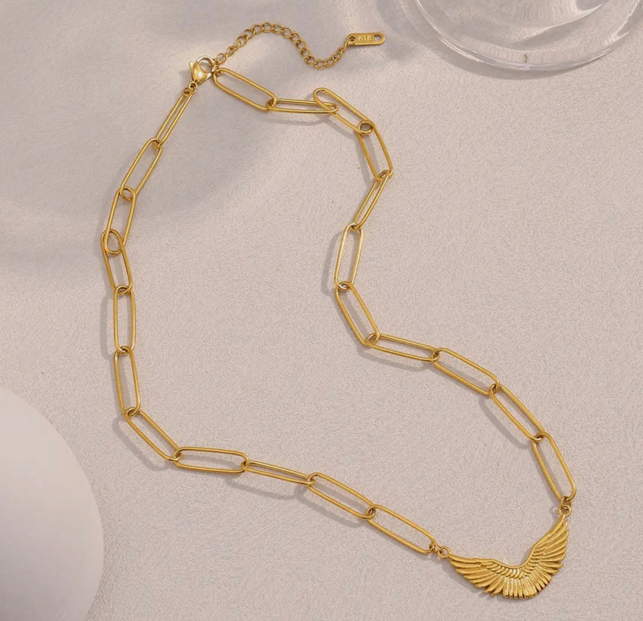 Gold Angel Wing Necklace