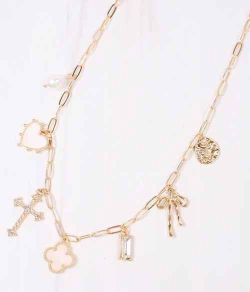 Ginifer Charm Necklace GOLD