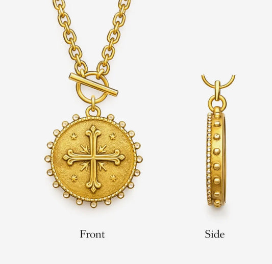 Heirloom Cross Pendant Necklace