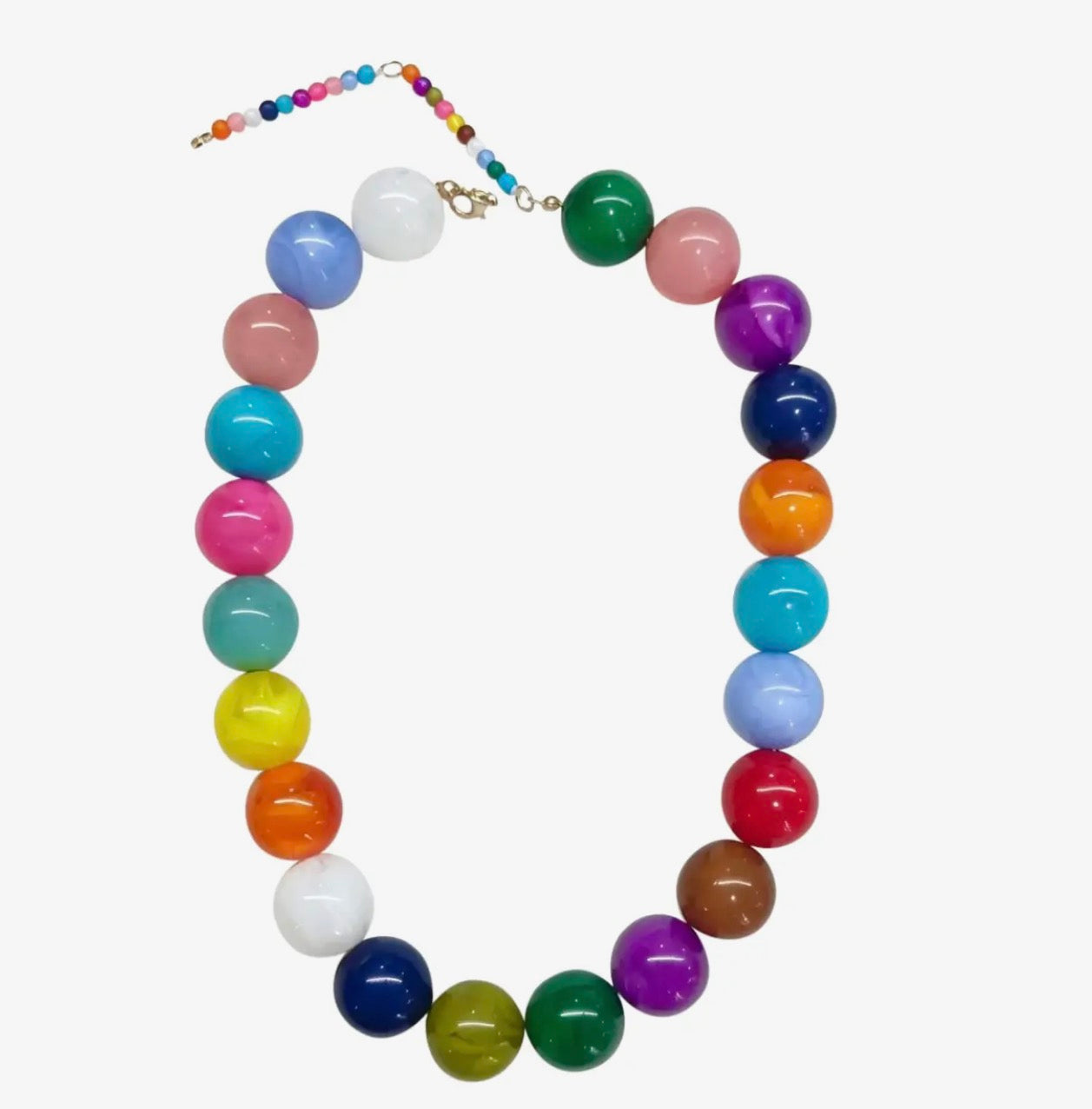 Kameron Chunky Beaded Necklace- Multi