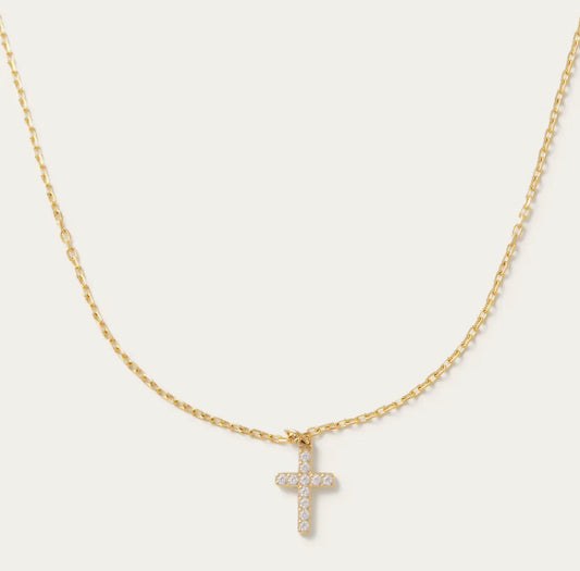 Crystal Cross Necklace