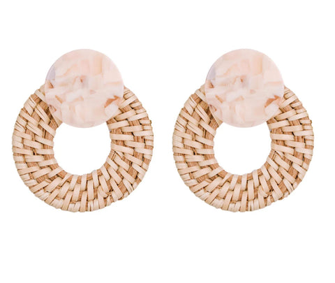 Pearl and Diamond Holiday Statement Drop Earrings