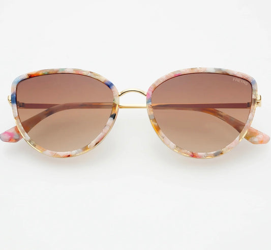 Luna Sunnies In Milky Tortoise