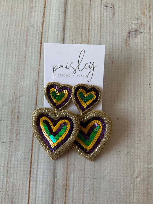 Mardi Gras Earrings