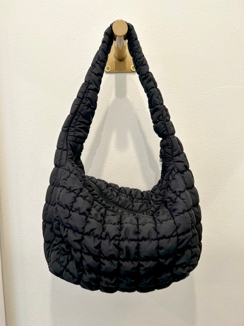 Quilted Puffer Crossbody Cloud Bag