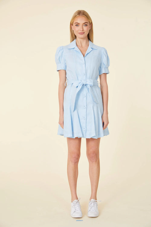 Stella Linen Belted Dress