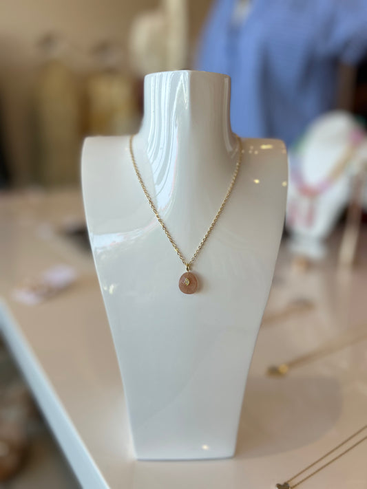 Pendant Necklace With Stone