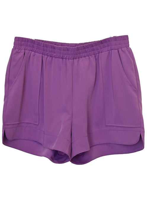 Lilac Pull On Shorts