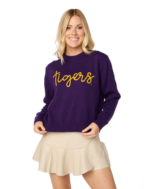 Tigers Embroidered Sweater