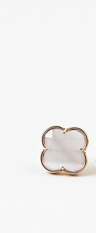 Large Clover Stud Earrings