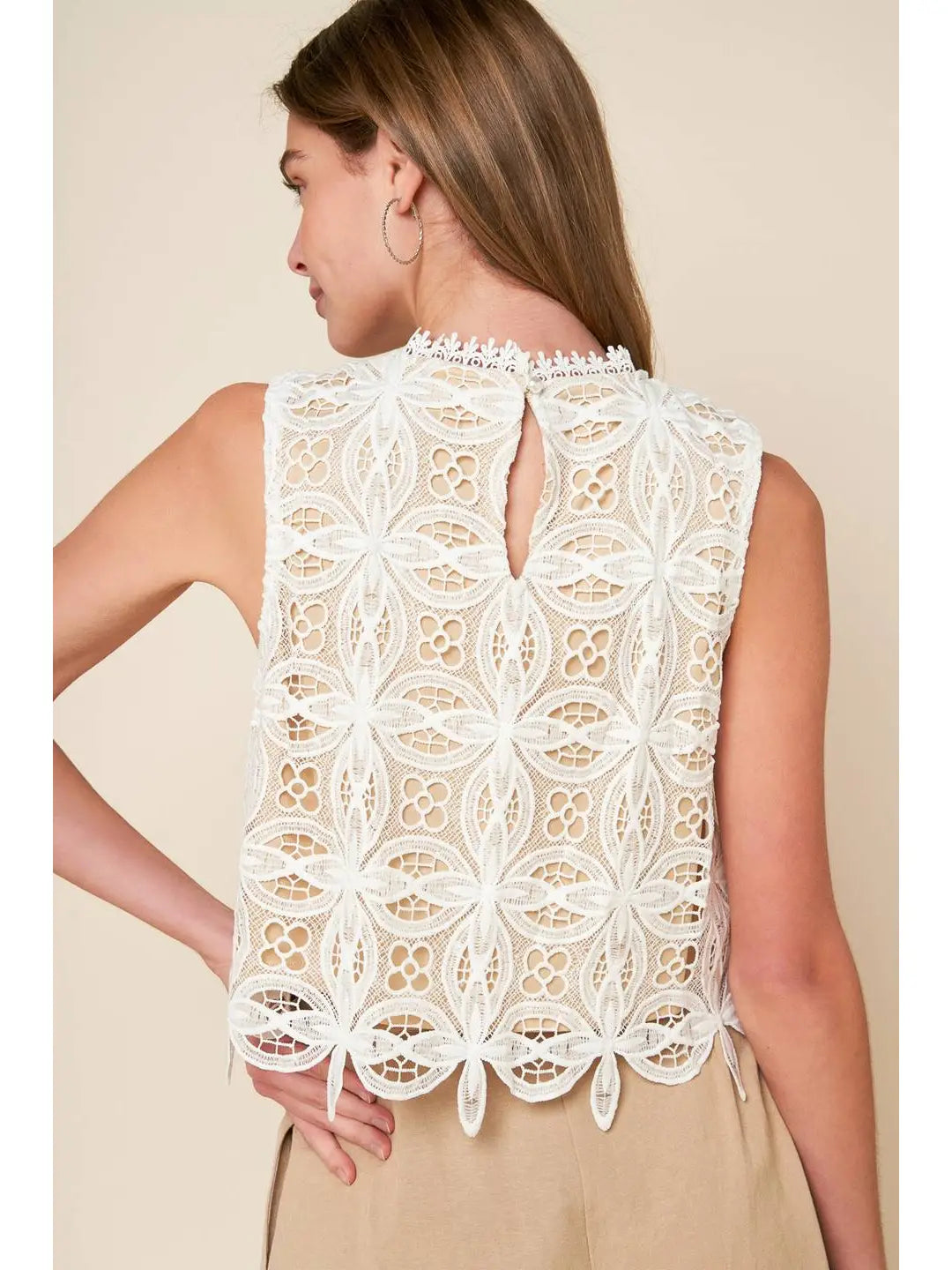 Ivory Lace Top