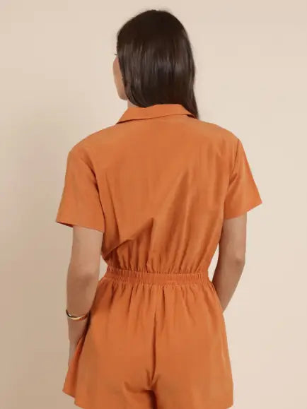 Honey Hues Zip Front Romper