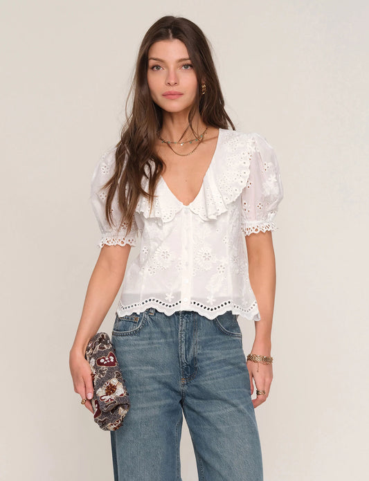 Zelda Top in Eggshell