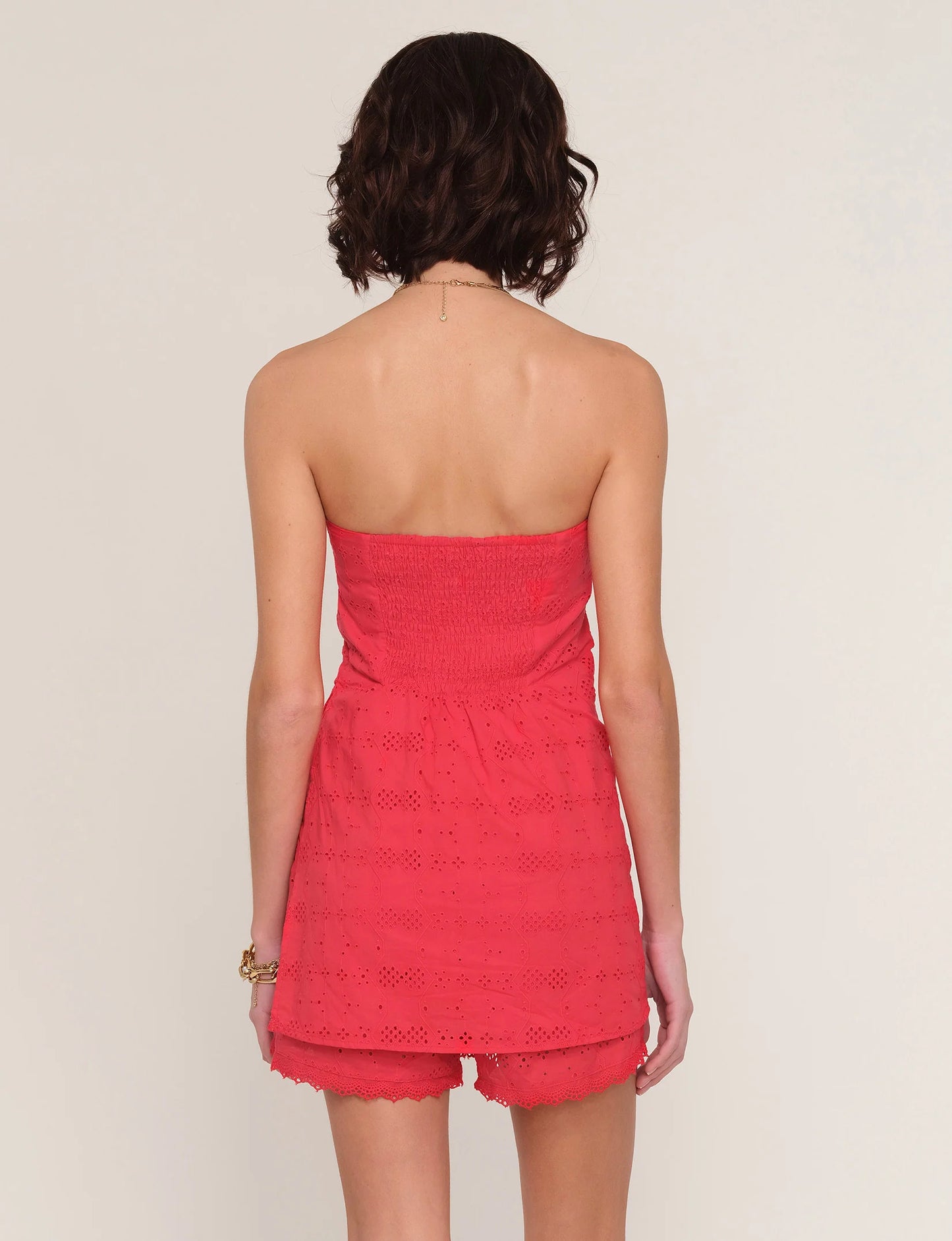 Briony Romper in Scarlet