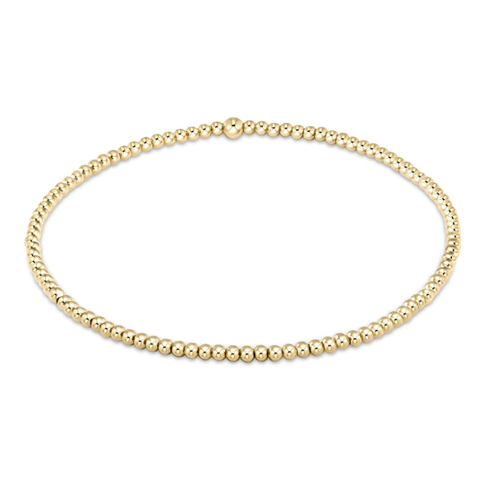 classic gold 2mm bracelet - e.newton