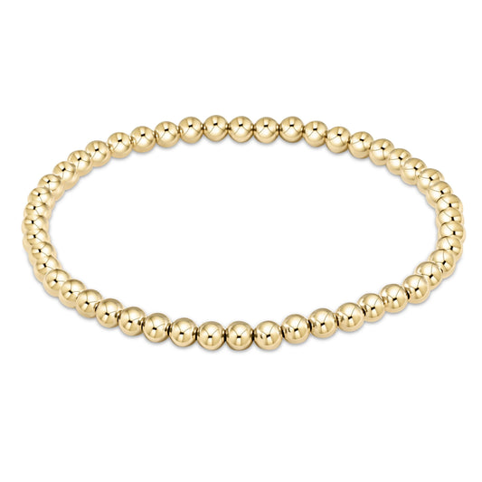 classic gold 4mm bracelet - e.newton