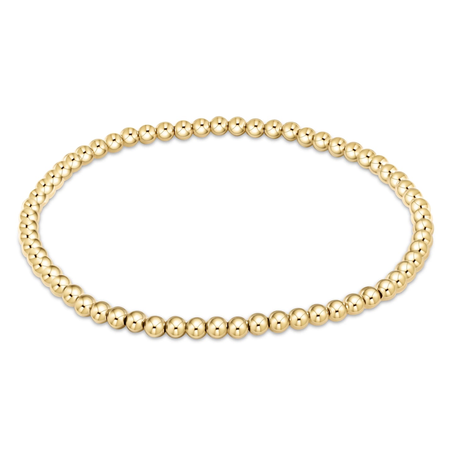 classic gold 3mm bracelet - e.newton