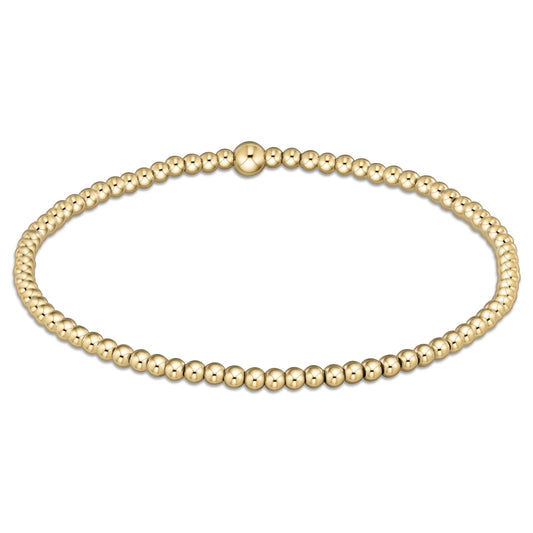 classic gold 2.5mm bracelet - e.newton