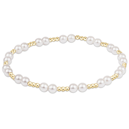 together pearl 4mm bracelet - e.newton