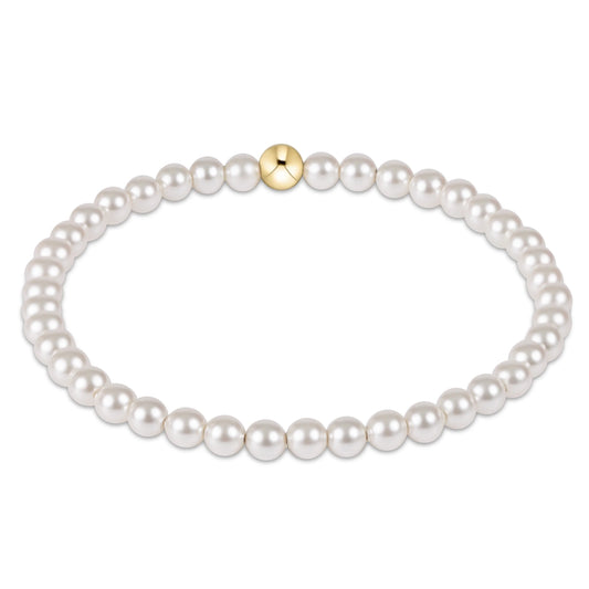 classic pearl 4mm bracelet - e.newton
